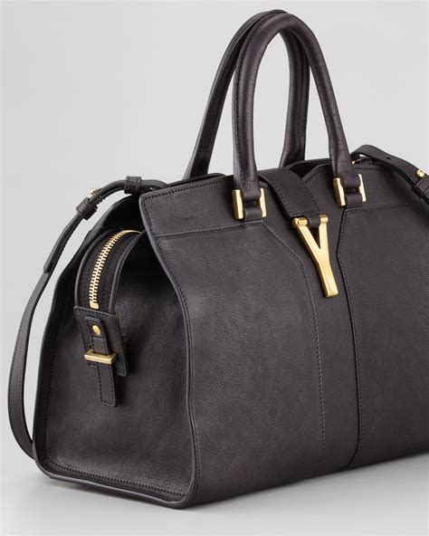 ysl leather cabas chyc mini tote bag|Yves Saint Laurent Cabas ChYc Bag, Mini .